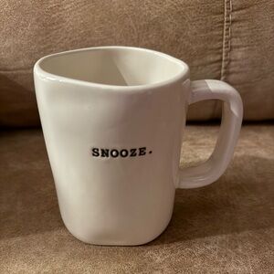 RAE DUNN Typewriter SNOOZE Mug Artisan Collection Farmhouse  Cottage Home Decor